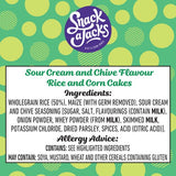 Snack a Jacks sour cream chive jumbo rice cakes 117g (British brand)