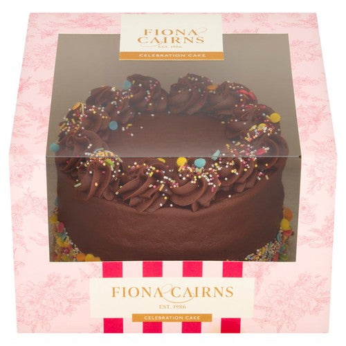 Fiona Cairns rainbow confetti chocolate cake serves 12 - British product