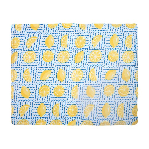Rosewood dog cooling mat lemon print (British brand)