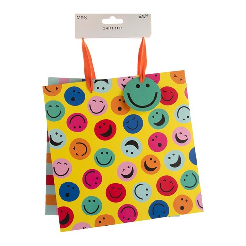M&S Thank You gift bags medium pack of 2, imported from the UK