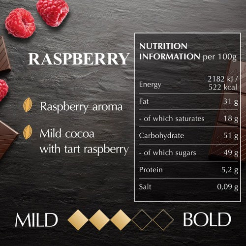 Lindt Excellence Dark Raspberry Chocolate Bar 100g, UK version