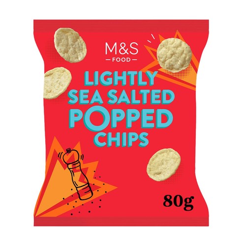 M&S Lightly Sea Salted Popped Potato Chips