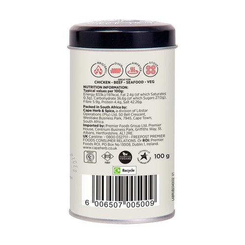 Cape Herb & Spice Portuguese Peri Peri seasoning rub 100g - British product