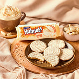 McVities White Chocolate Hobnobs biscuit pack, UK version