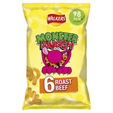 Monster Munch Roast Beef corn snacks 6x20g (British brand)