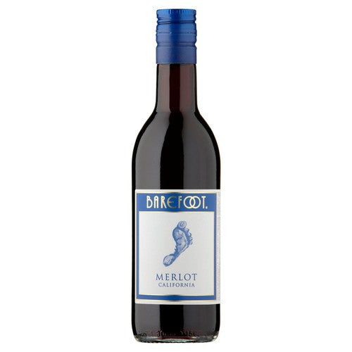 Barefoot Merlot red wine 187ml, UK version