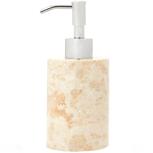 M&S cream marble soap dispenser 10cm height, imported from the UK
