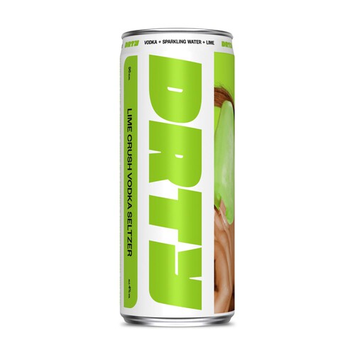 DRTY Lime Crush Vodka Seltzer Can