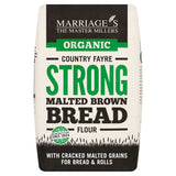W & H Marriage Organic Strong Malted Brown Bread Flour 1kg, imported from the UK