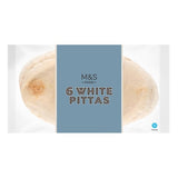 M&S white pitta breads 6 per pack, imported from the UK