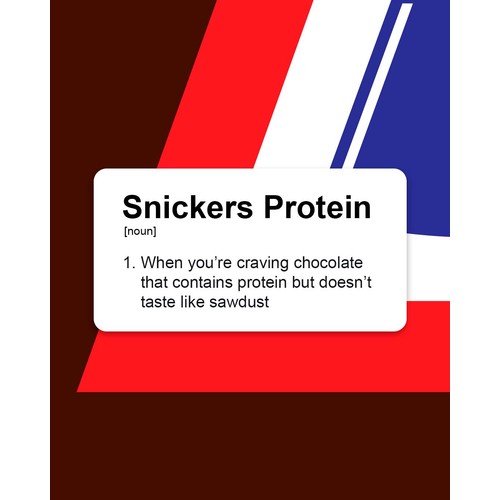 Snickers Protein Bar peanut caramel milk chocolate, UK version
