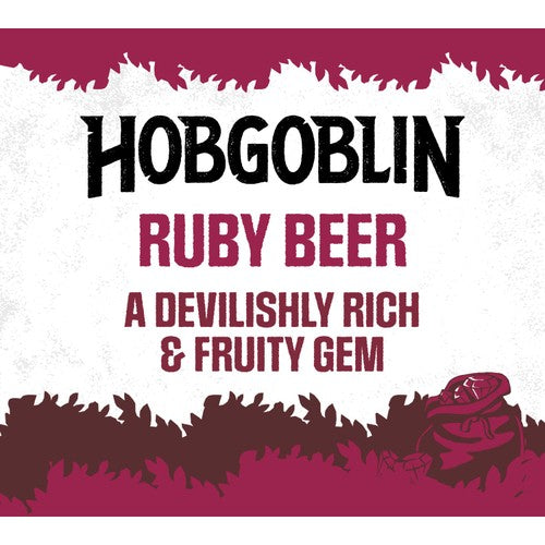 Hobgoblin Ruby Ale beer 4 x 568ml cans, UK version