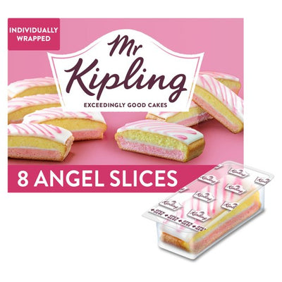 M&S Mr Kipling Angel Slices Cake Slices 8 per pack- Buy online at McGrocer
