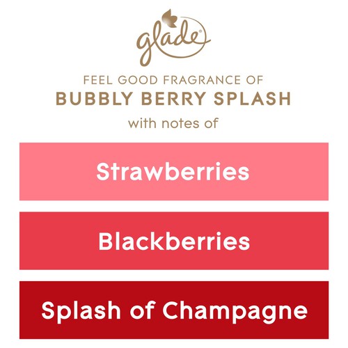Glade Small Scented Candle, Bubbly Berry Splash