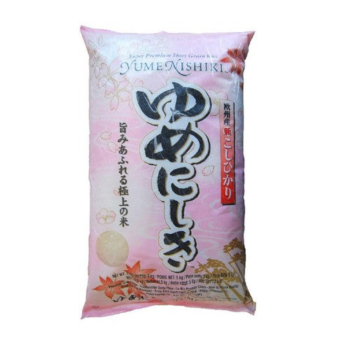 Yumenishiki super premium short grain rice 5kg pack (British brand)