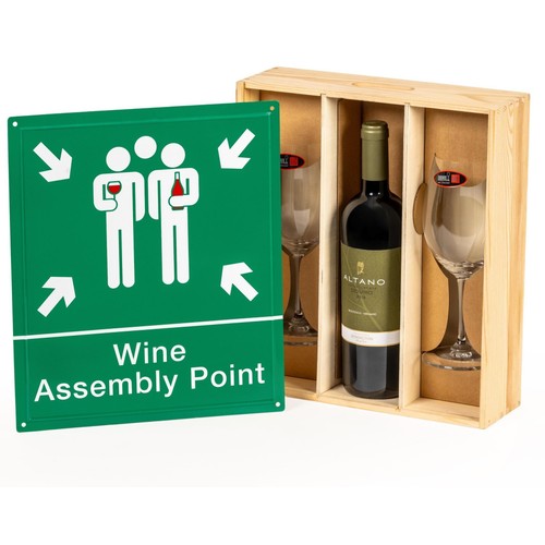 Vintage Marque Altano Wine Gift Set with Glasses 75cl (British brand)