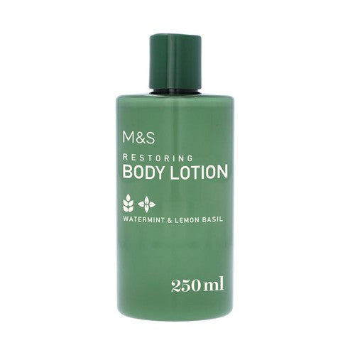 M&S body lotion Watermint & Lemon Basil 250ml, imported from the UK