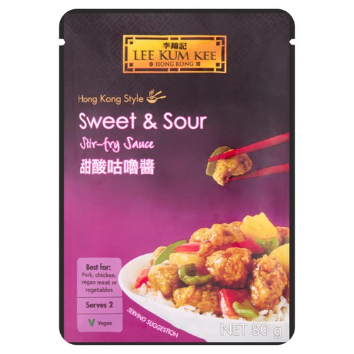 Lee Kum Kee sweet & sour stir fry sauce 80g, UK version