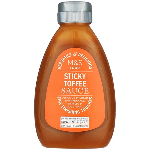 M&S sticky toffee sauce 310g, imported from the UK