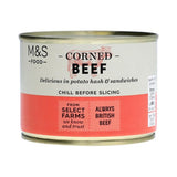 M&S corned beef 205g, imported from the UK