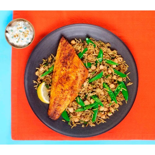 Tilda Saag Aloo Basmati Microwave Rice 250g (British brand)