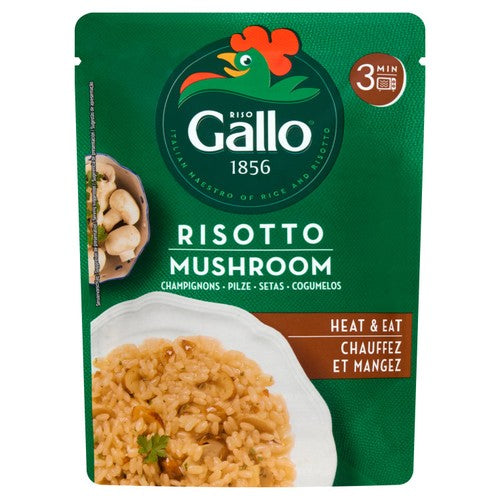 Riso Gallo mushroom risotto 250g, imported from the UK