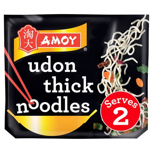 Amoy straight to wok udon thick noodles 300g - British product