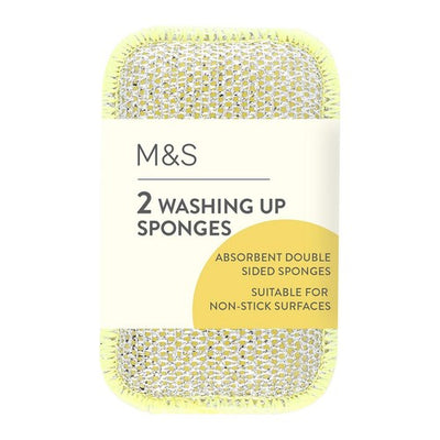 M&S M&S Washing Up Sponges 2 Pack- Buy online at McGrocer