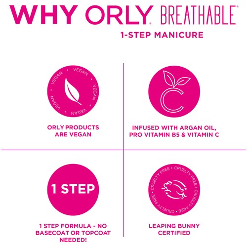 Orly nail polish She's a Wildflower 18ml, imported from the UK