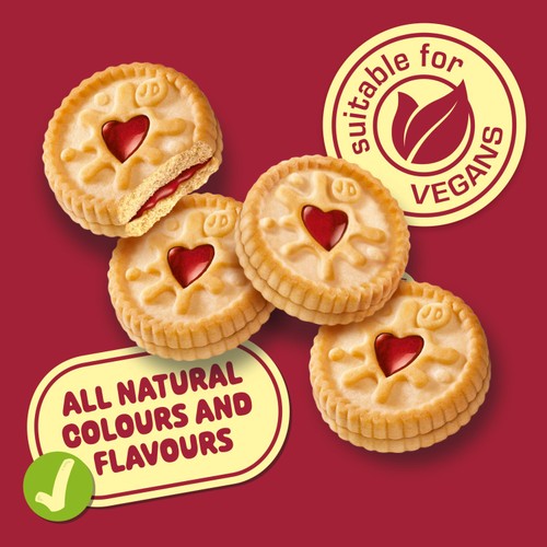 Jammie Dodgers Raspberry Shortcake Biscuits Minis 6 x 20g, UK version