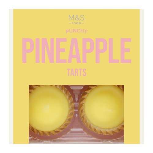 Marks and Spencer pineapple tarts 4 x 59g, imported from the UK
