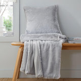 Catherine Lansfield Glamour Fur Throw Silver