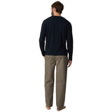 M&S Mens Pure Cotton Foulard Print Pyjama Set, M, Navy