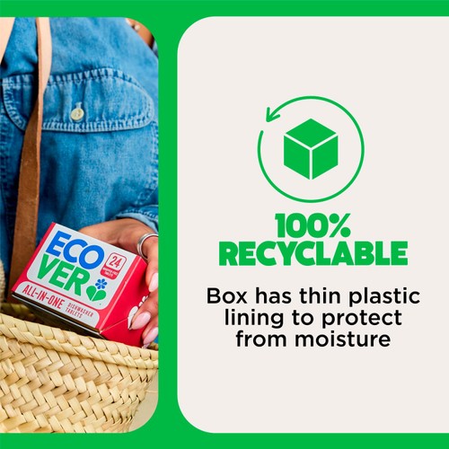 Ecover All-In-One Dishwasher Tablets 72 Tablets