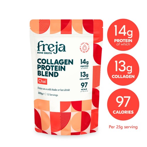Freja Chai Collagen Protein Shake 300g, imported from the UK