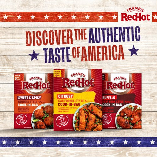 Frank's RedHot Citrusy California Style seasoning cook-in-bag 25g - British product