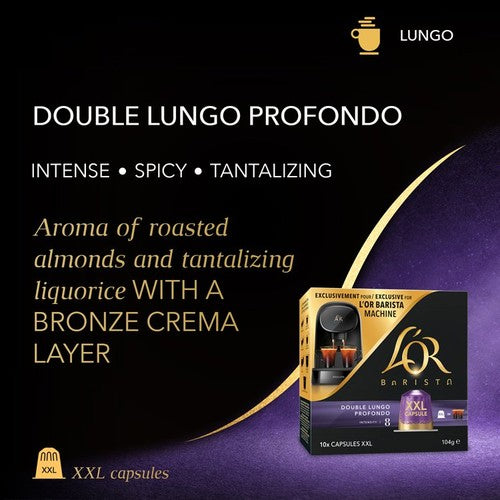 L'OR BARISTA Extra Long XXL Coffee Pods Intensity 8