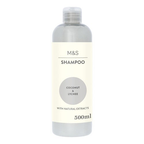 M&S Coconut and Lychee Shampoo 500ml, imported from the UK