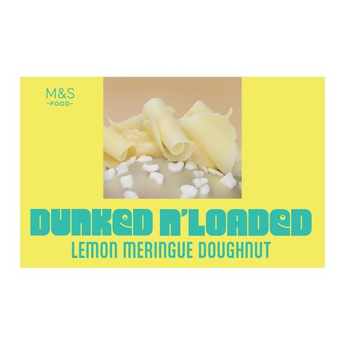 M&S Lemon Meringue doughnut, imported from the UK