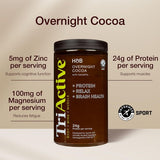 Holland & Barrett TriActive Sport Overnight Cocoa Caramel 480g (British brand)
