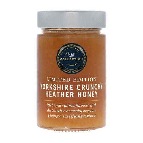 M&S Crunchy Heather Honey 250g, imported from the UK