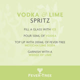 Fever-Tree Mexican lime and yuzu flavoured soda water - British product