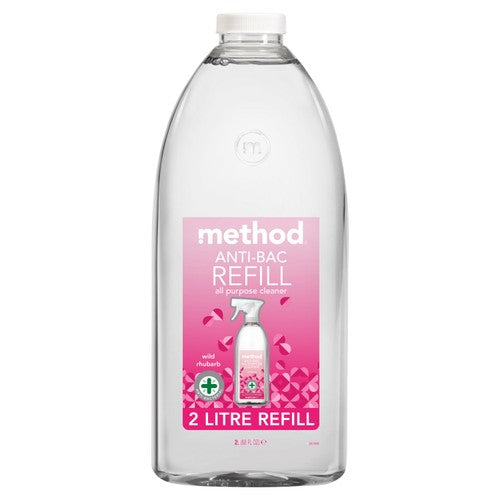 Method Antibacterial All Purpose Cleaner Refill Rhubarb 2L, imported from the UK