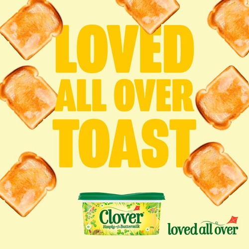 Clover spreadable buttery spread with buttermilk - British product