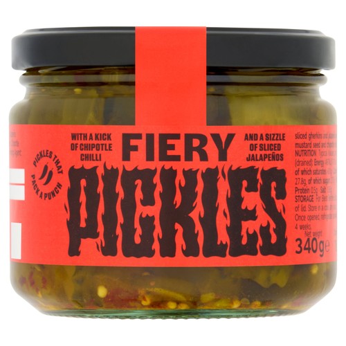 M&S Fiery Pickles jar, UK version
