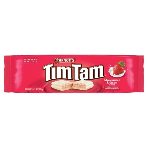 Tim Tam strawberries and creme biscuits - British product