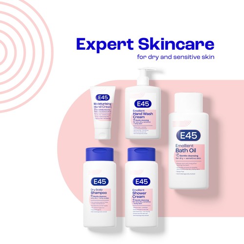E45 anti-dandruff shampoo for itchy dry scalp 200ml - British product