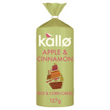 Kallo apple and cinnamon rice cakes 127g, UK version