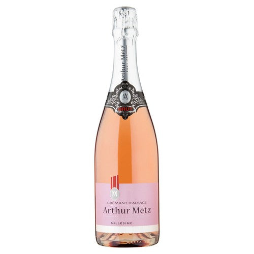 Arthur Metz Brut Rose sparkling wine 75cl - British product