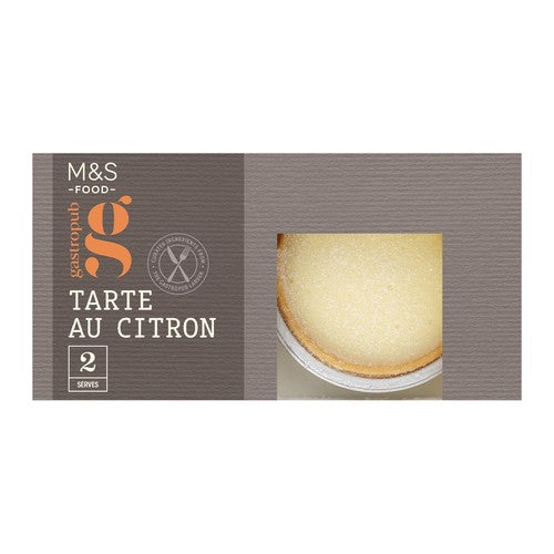 M&S Gastropub Tarte Au Citron dessert 2x70g, imported from the UK